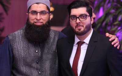 Junaid Jamshed with his Son