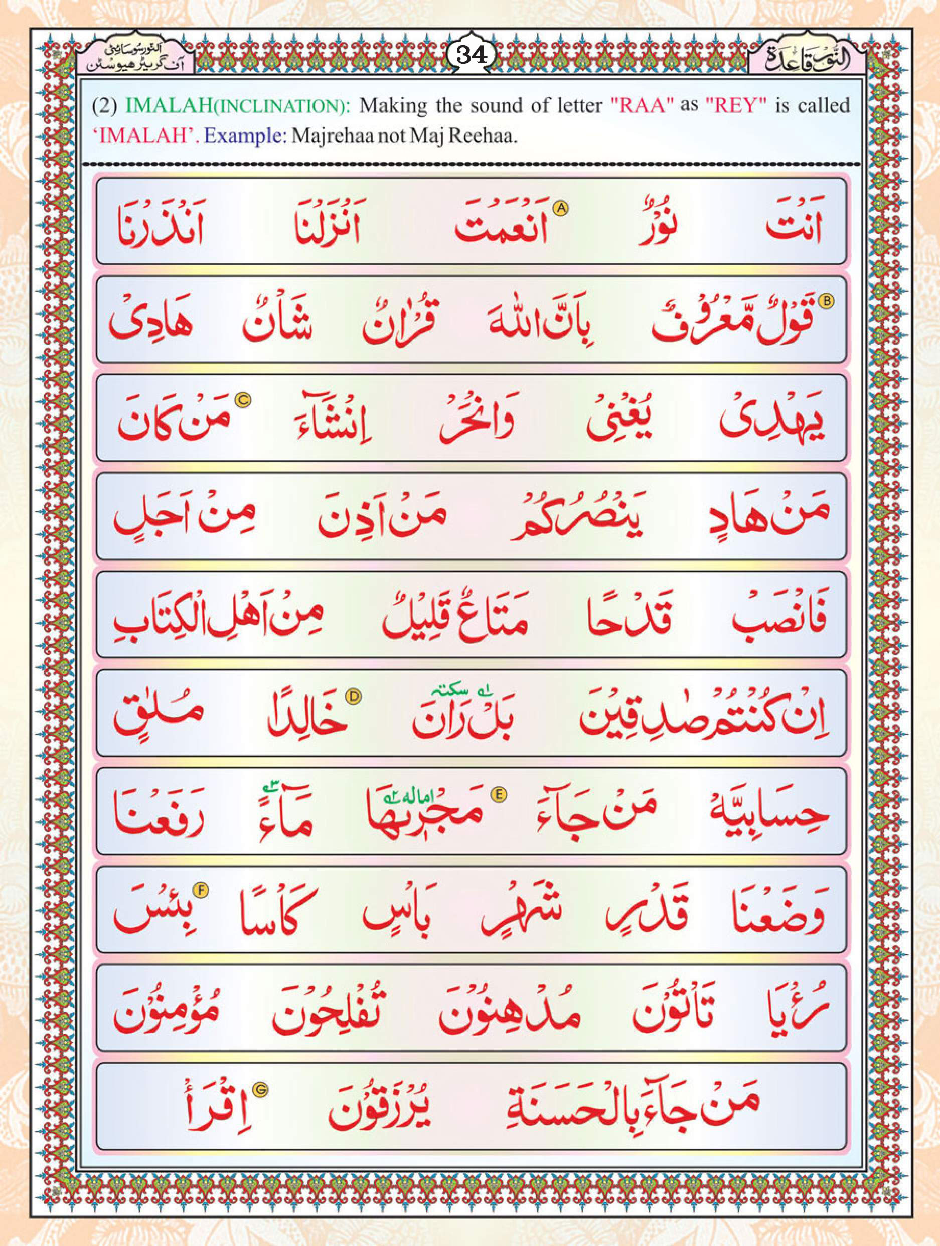 Noorani Qaida Page 34