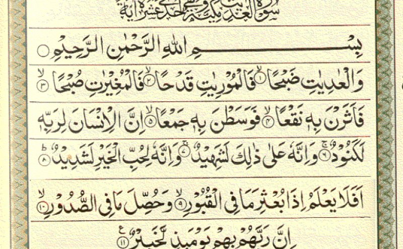 Surah Adiyat